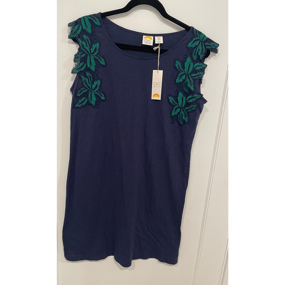 C & C California Tee Tank Dress Navy Size M